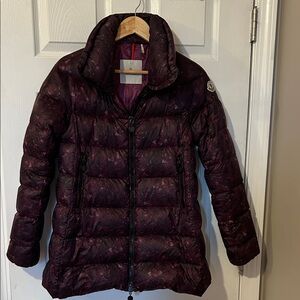 Moncler Dark Plum Quilted Puffer Jacket